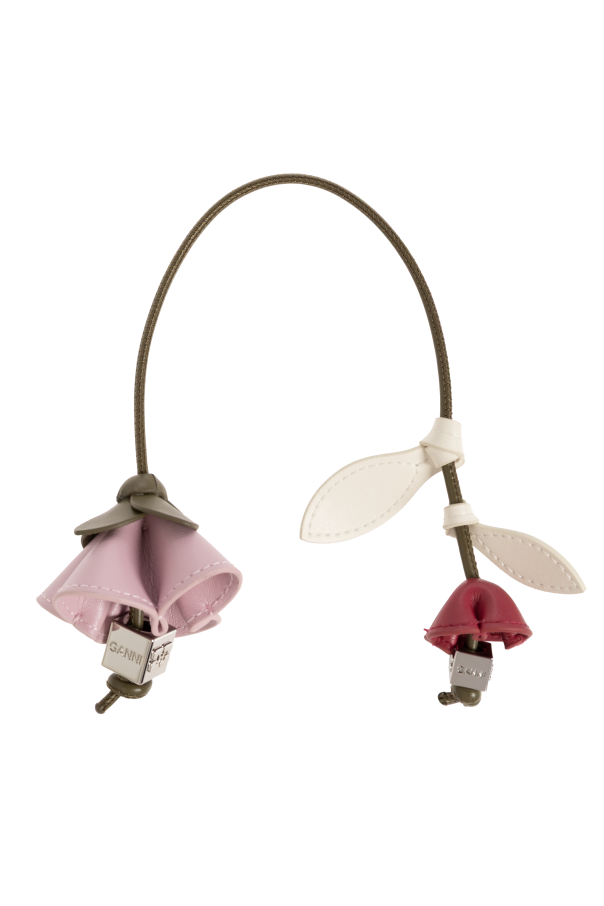 Bag charm with floral motif od Ganni