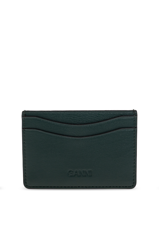 Ganni Card holder with logo