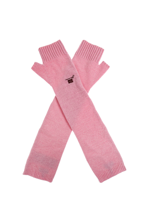 Long fingerless gloves