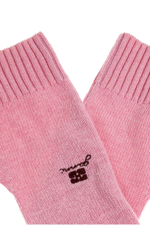 Ganni Long fingerless gloves