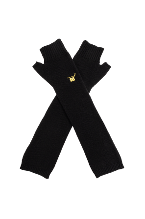 Long fingerless gloves