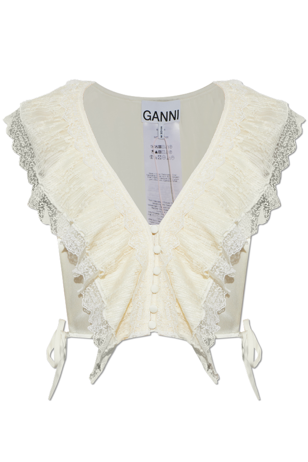 Top with Lace Trim od Ganni
