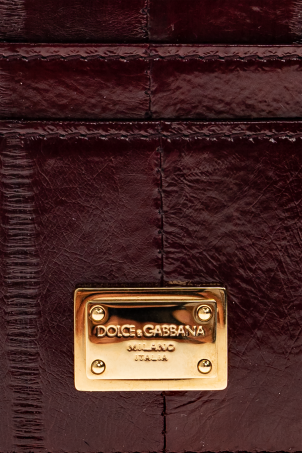 Dolce & Gabbana Leather Card Holder with Logo