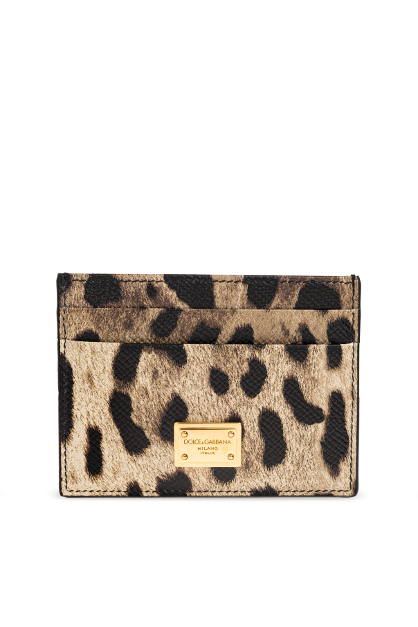 Animal motif card holder od Dolce & Gabbana