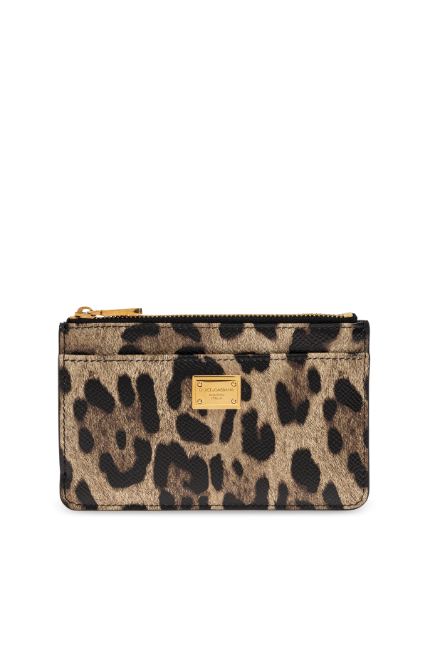 Animal motif card holder od Dolce & Gabbana