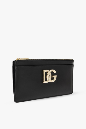Галстук dolce& gabbana Leather wallet with logo