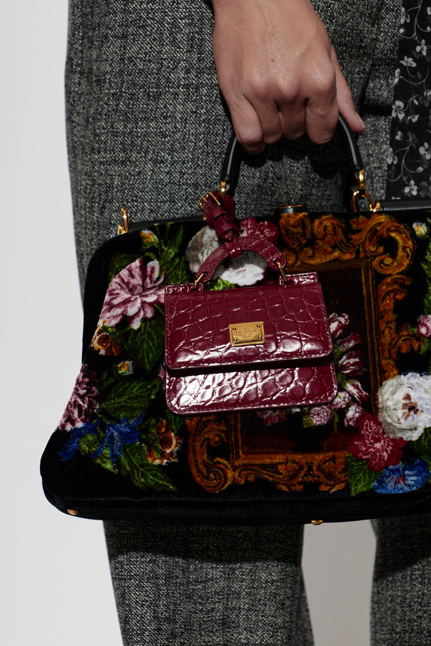 Dolce & Gabbana Estuche de piel para tarjetas con logo