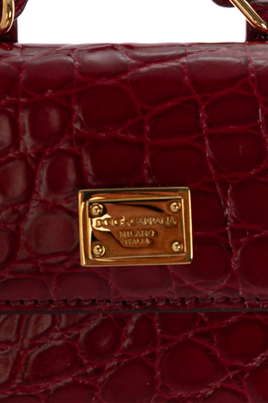 Dolce & Gabbana Estuche de piel para tarjetas con logo