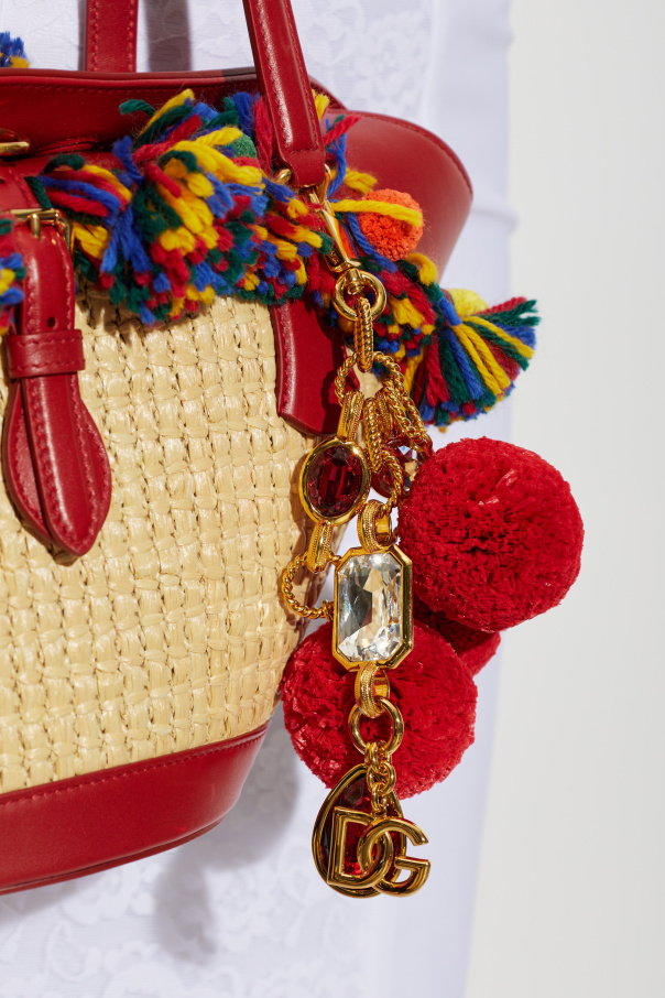 Dolce & Gabbana Brelok z połyskującymi kryształami
