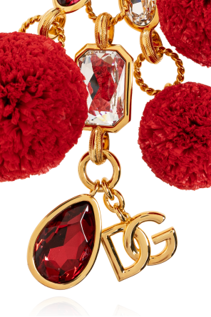 Dolce & Gabbana Brelok z połyskującymi kryształami