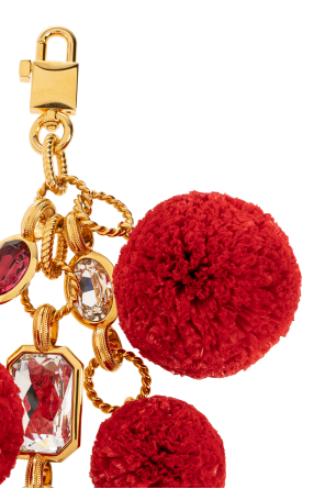 Dolce & Gabbana Brelok z połyskującymi kryształami