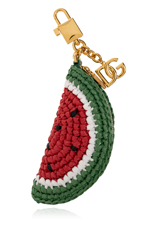 Keyring with a pouch in the shape of a watermelon od Dolce & Gabbana