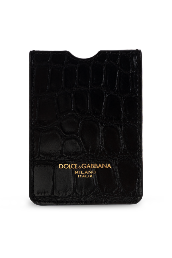 Leather Card Holder with Logo od Dolce & Gabbana