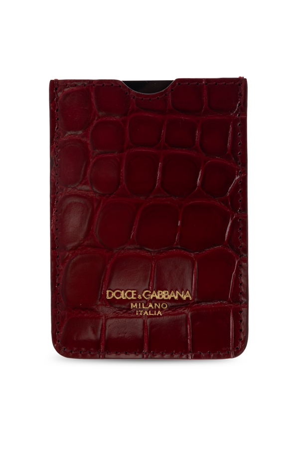 Leather Card Holder with Logo od Dolce & Gabbana