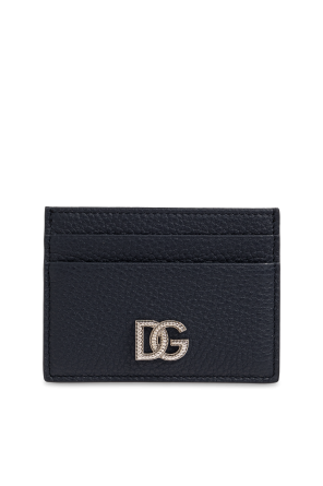 Leder-kartenetui mit logo od Dolce & Gabbana