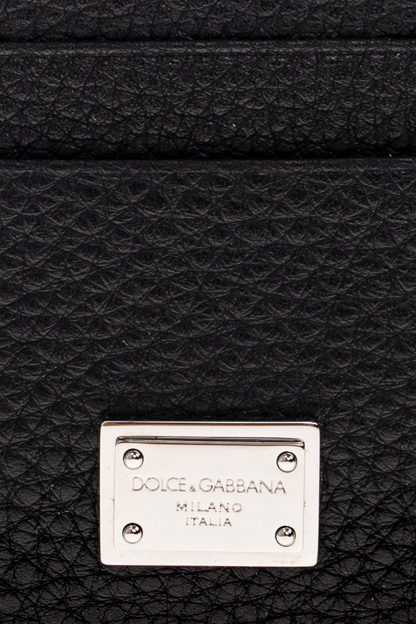 Dolce & Gabbana Leather Card Holder with Logo