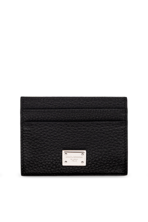 Estuche de piel para tarjetas con logo