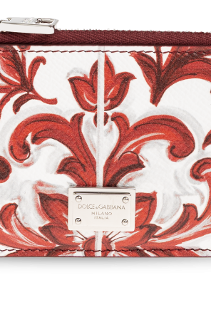 Dolce & Gabbana Leather card holder with "Majolica" print