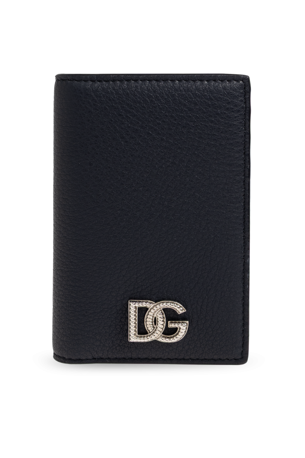 Leather card holder with logo od Dolce & Gabbana