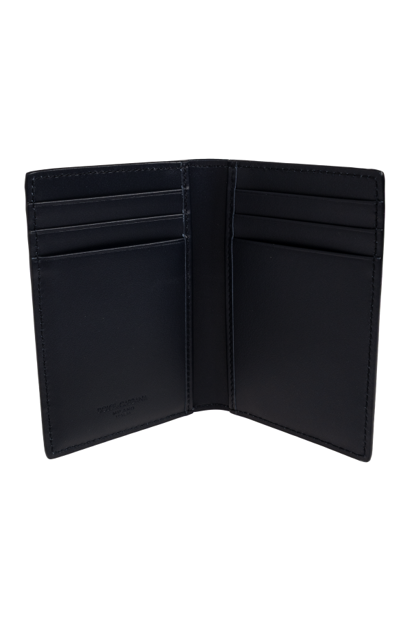 Dolce & Gabbana Leather card holder with logo
