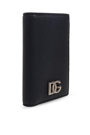 Dolce & Gabbana Leather card holder with logo