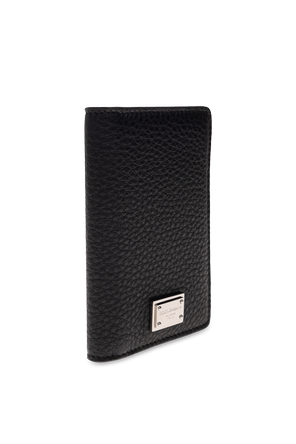 Dolce & Gabbana Estuche de piel para tarjetas con logo