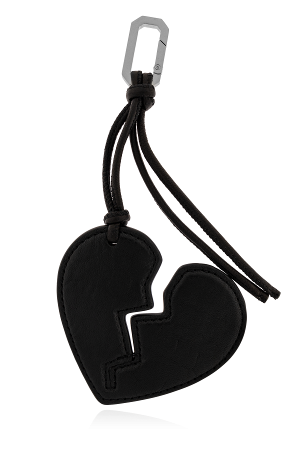 Leather heart-shaped pendant od AllSaints