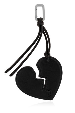 AllSaints Colgante de cuero en forma de corazón