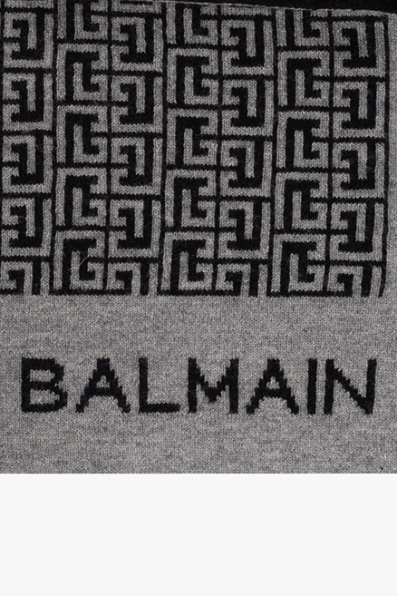 Balmain Kids Blanket with monogram