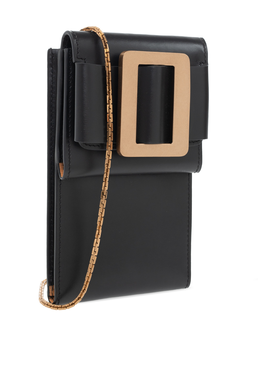 Boyy Buckle Panelled Leather Cross-body Phone Case, Orange, One Size