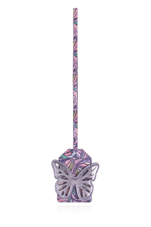 Suitcase tag with butterfly motif