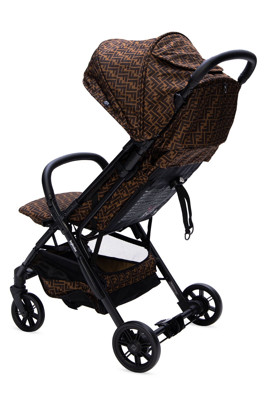 Fendi Kids Folding baby stroller with logo