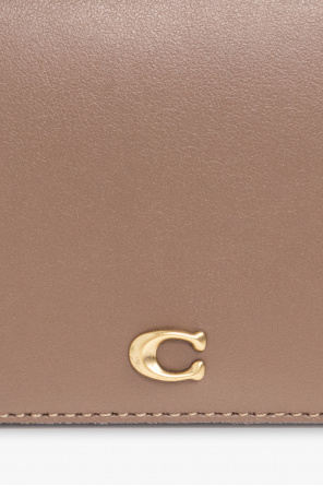Coach horse Leather wallet with logo