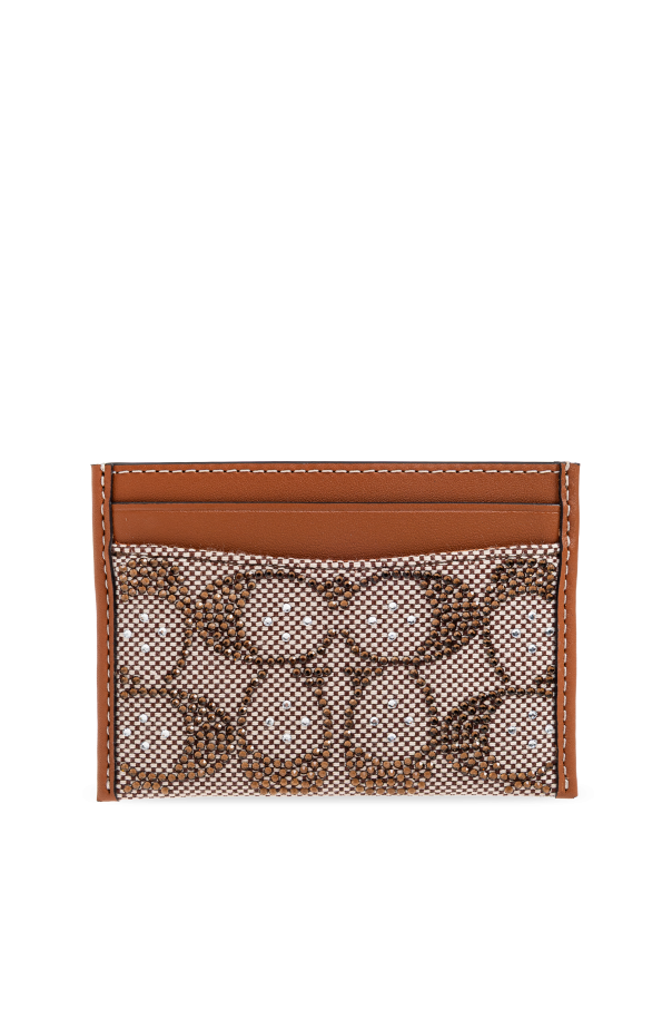 Card case with shimmering crystals od Coach