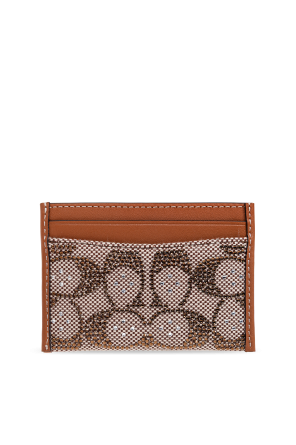 Kartenetui mit glänzenden kristallen od Coach