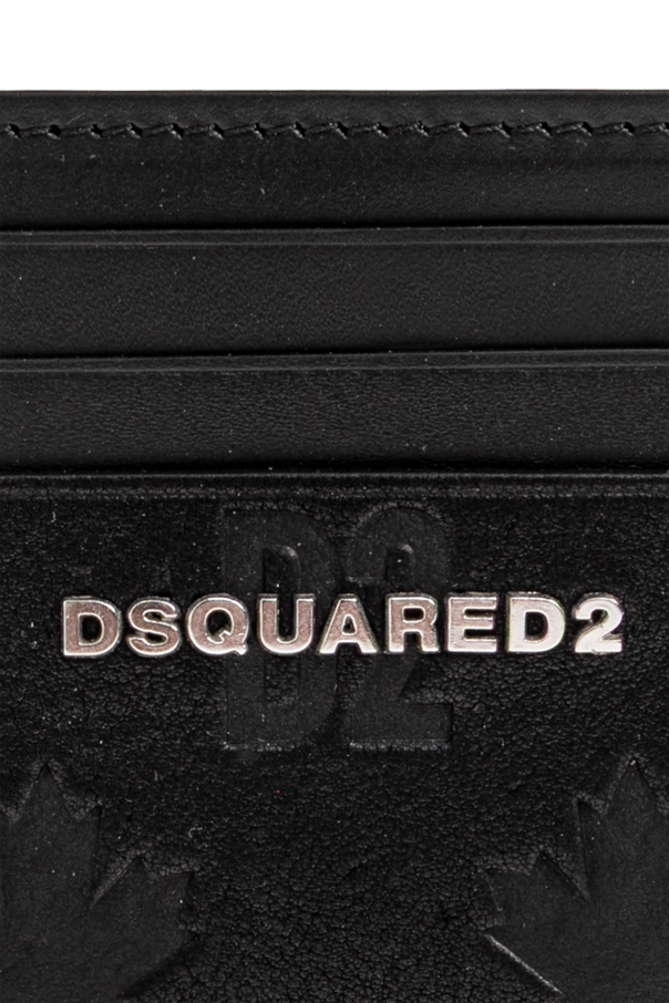 Dsquared2 Leather card holder with logo