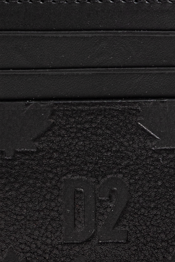 Dsquared2 Leather card holder with logo