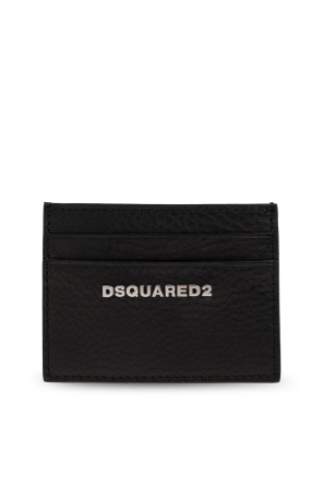 Leather card holder with logo