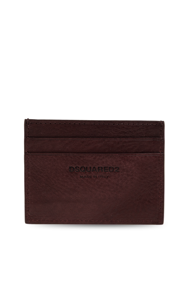 Dsquared2 Skórzane etui na karty z logo
