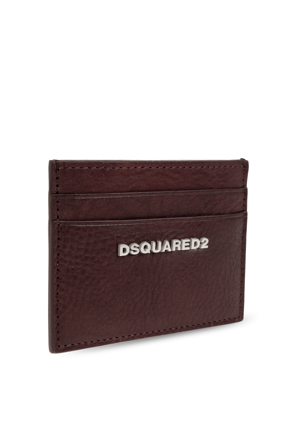 Dsquared2 Skórzane etui na karty z logo