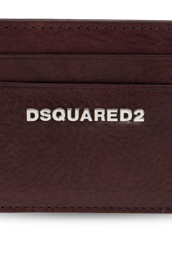 Dsquared2 Skórzane etui na karty z logo