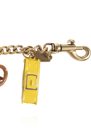 Coach Keychain with charms
