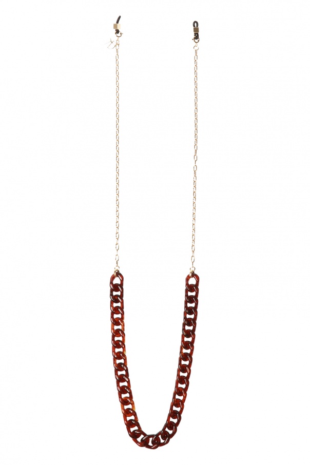 Emmanuelle Khanh Brown and gold-tone eyewear chain from Emmanuelle Khanh. Item comes with a black drawstring case