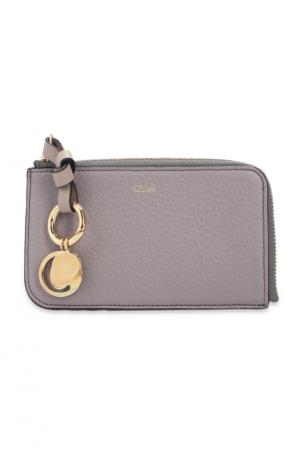 Chloé Branded card case with charms
