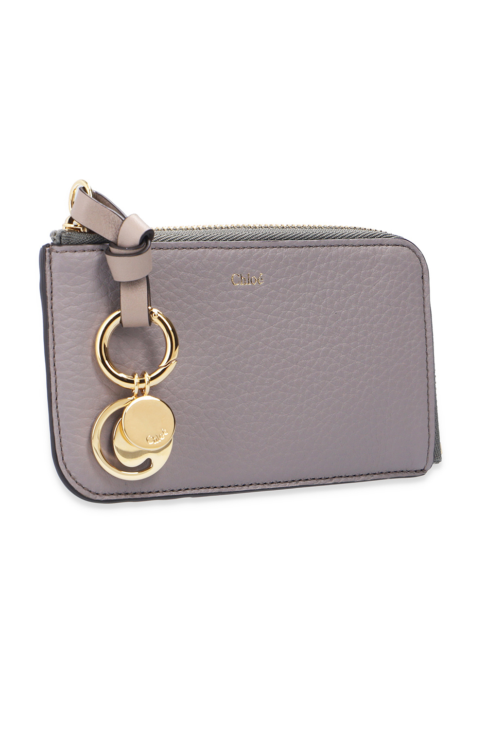 Chloé Branded card case with charms