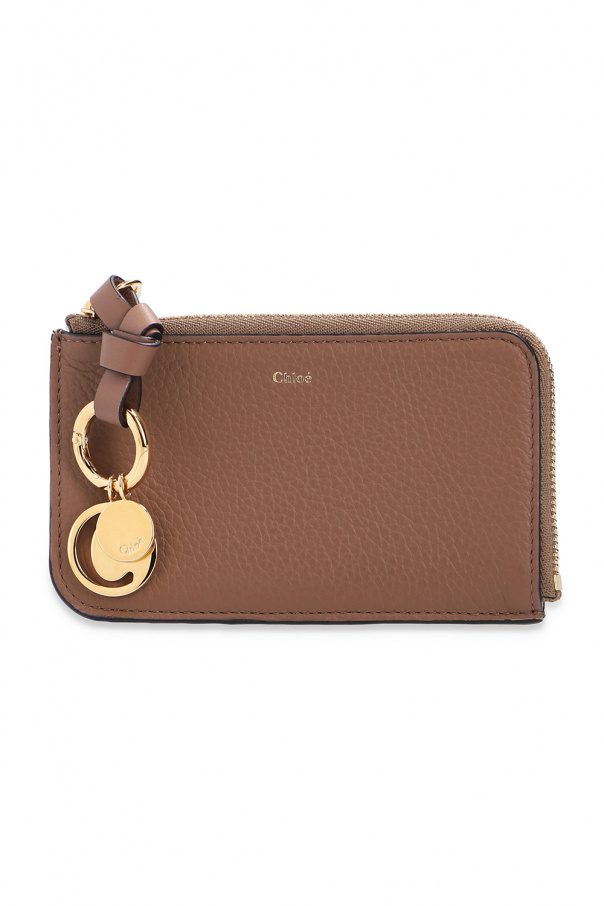 Chloé Branded card case with charms