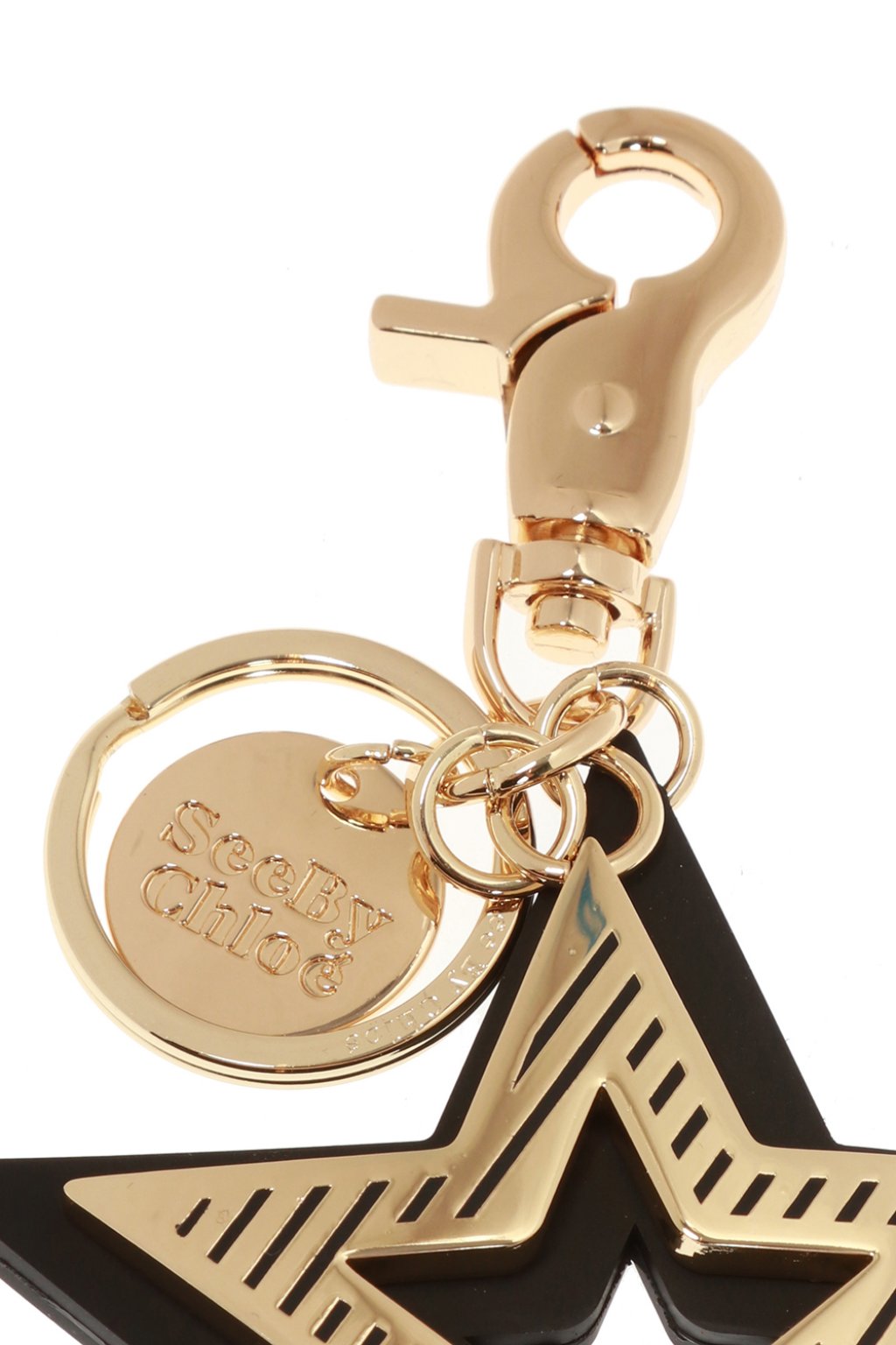 See By chloe applique Keyring with star pendants