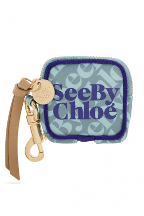 Chloe Full Blue Leather Daria Medium Shoulder Bag