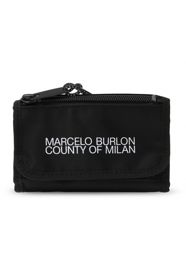 Marcelo Burlon Branded wallet on strap