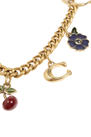 Coach Keychain with charms